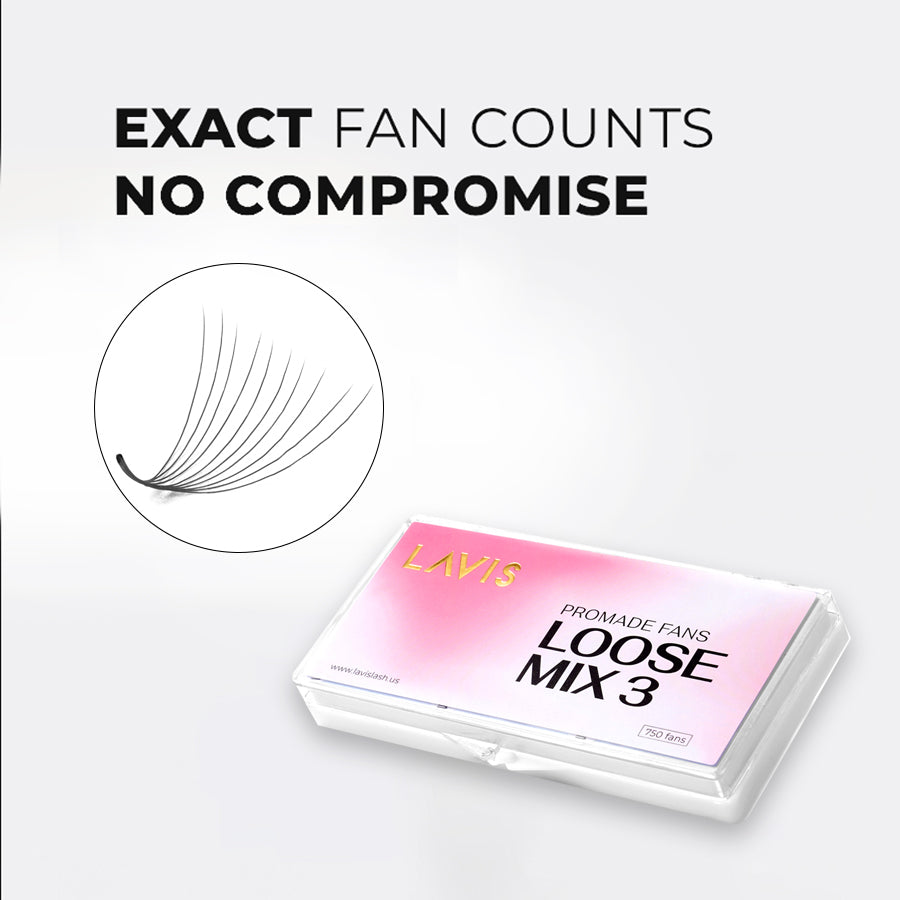 LAVISLASH Box Mix3 Lenghts in1 Promade Fans 10D 750fans