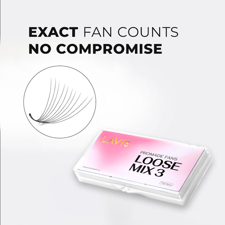 LAVISLASH Box Mix3 Lenghts in1 Promade Fans 10D 750fans