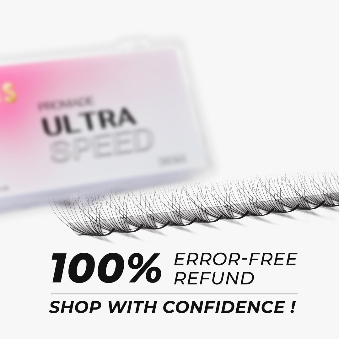 Promade Strip lash Fans 12D Narrow Ultra-Speed C CC D Curl 500 Fans All Length 8mm-16mm