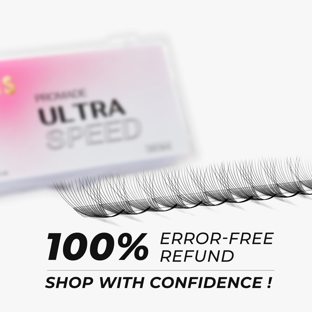 Promade Strip lash Fans 14D Narrow Ultra-Speed C CC D Curl 500 Fans All Length 8mm-16mm