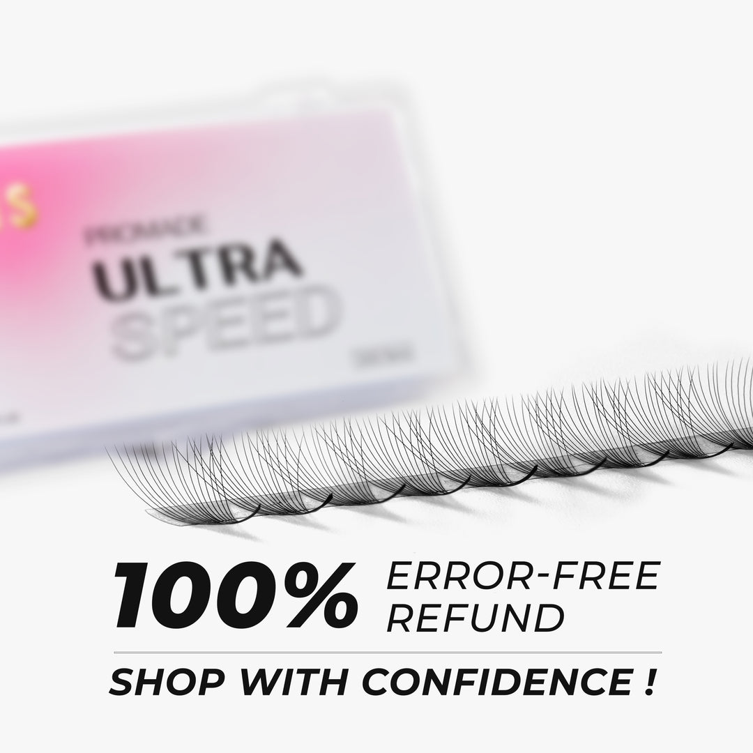 Promade Strip lash Fans 16D Narrow Ultra-Speed C CC D Curl 500 Fans All Length 8mm-16mm