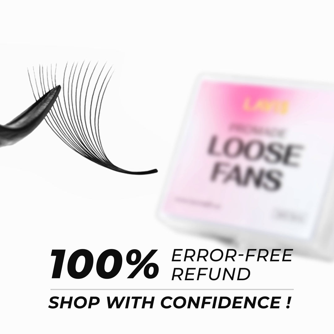 LavisLash Promade Loose 16D C CC D Curl 500 Fans All Length 8mm-16mm