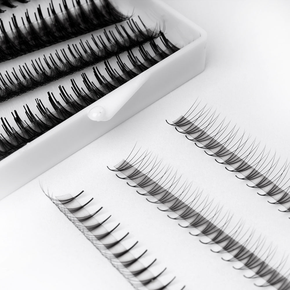 Promade Strip lash Fans 5D Narrow Ultra-Speed C CC D Curl 500 Fans All Length 8mm-16mm