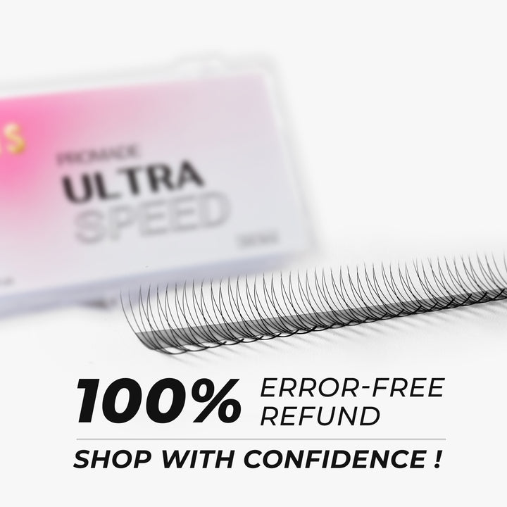 Promade Strip lash Fans 4D Narrow Ultra-Speed C CC D Curl 500 Fans All Length 8mm-16mm