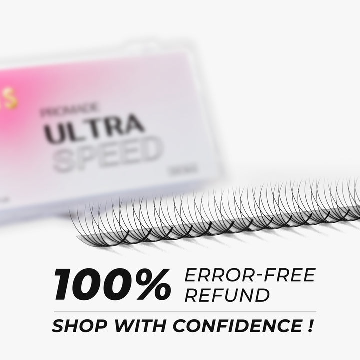 Promade Strip lash Fans 5D Narrow Ultra-Speed C CC D Curl 500 Fans All Length 8mm-16mm