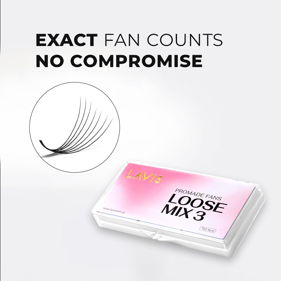 LAVISLASH Box Mix3 Lenghts in1 Promade Fans 7D 750fans