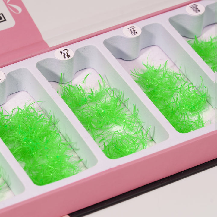 LAVISLASH 6D Green Promade Fans Mix 10-15mm (1000 fans)