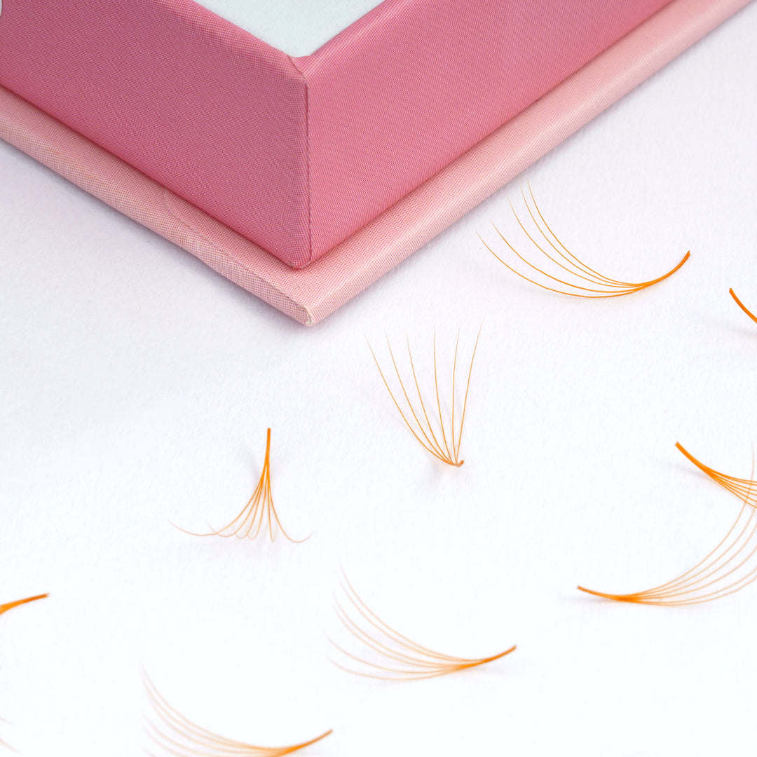 LAVISLASH 6D Orange Promade Fans Mix 10-15mm (1000 fans)