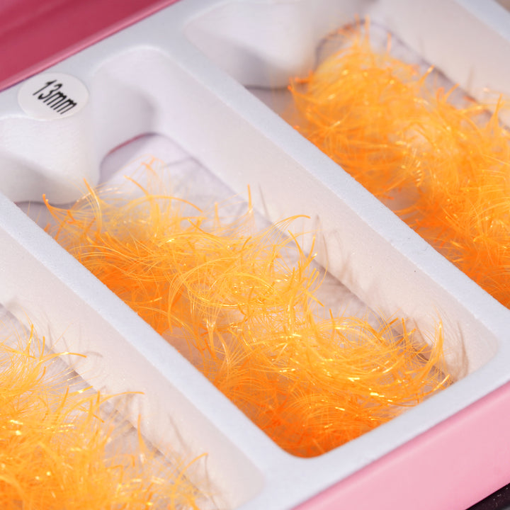 LAVISLASH 6D Orange Promade Fans Mix 10-15mm (1000 fans)