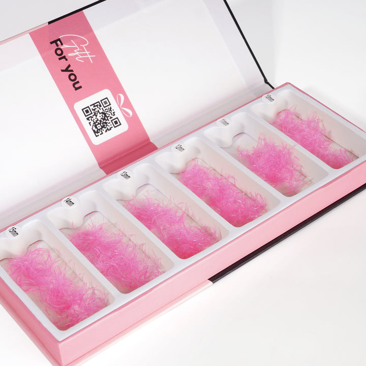 LAVISLASH 6D Pink Promade Fans Mix 10-15mm (1000 fans)