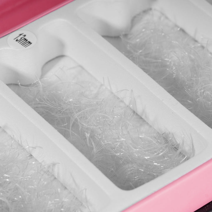 LAVISLASH 6D White Promade Fans Mix 10-15mm (1000 fans)