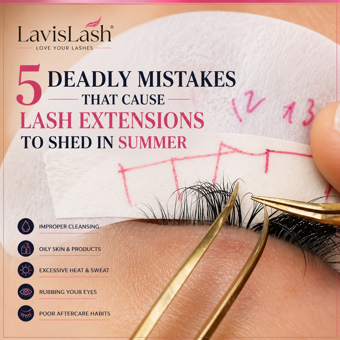 Why Lash Extensions Fall Out Faster in Summer: 5 Critical Mistakes Lash Artists Must Avoid