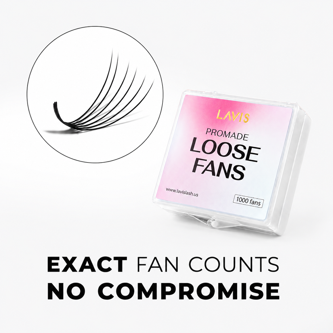 LavisLash Promade Loose 6D 1000 Fans C CC D Curl Size 8-16mm