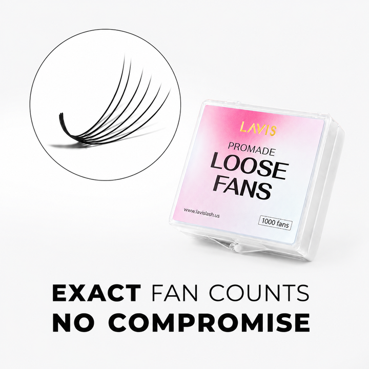 LavisLash Promade Loose 6D 1000 Fans C CC D Curl Size 8-16mm