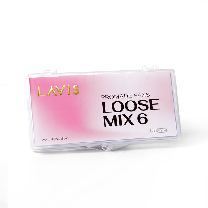 LAVISLASH Box Mix6 Lenghts in1 Promade Fans Wispy 7D 1000fans