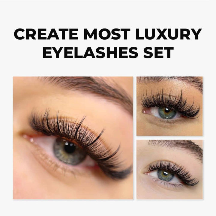 9D Loose Wispy Mix 3IN1 LAVISLASH 750 FANS 0.05 | C CC D Curl | 8-16mm | Promade Fans Natural Eyelashes Extensions Handmade Lashes Mink Lashes Fluffy Eyelash Cluster Lavislash