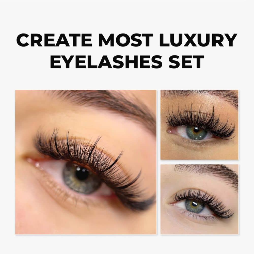 7D Loose Wispy LAVISLASH 500 FANS 0.07 | C CC D Curl | 8-16mm | Promade Fans Natural Eyelashes Extensions Handmade Lashes Mink Lashes Fluffy Eyelash Cluster Lavislash