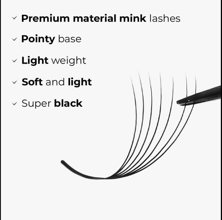 LavisLash 7D Promade Loose Fans – 1,000 Fans, 0.05/0.07mm, C/CC/D Curl