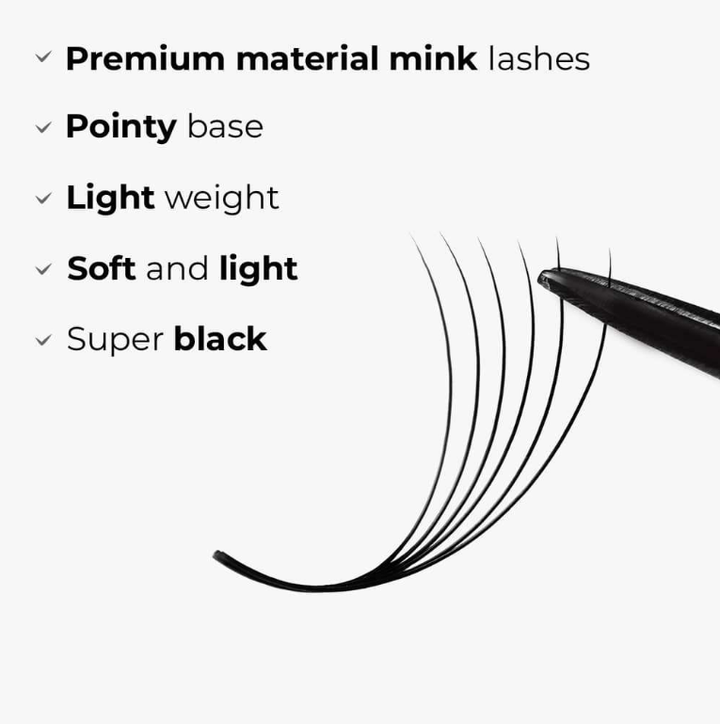 LavisLash Promade Loose 6D 1000 Fans C CC D Curl Size 8-16mm