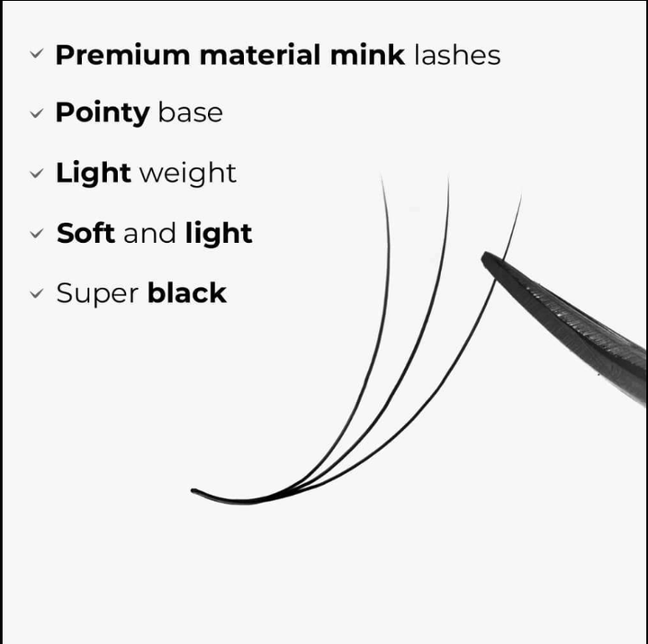 LavisLash Promade Loose 3D C CC D Curl 1000 Fans All Length 8mm-16mm